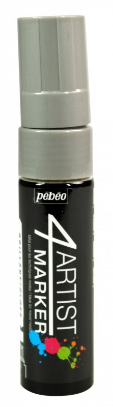 Pebeo 4Artist Oil Marker 15 mm - Zilver