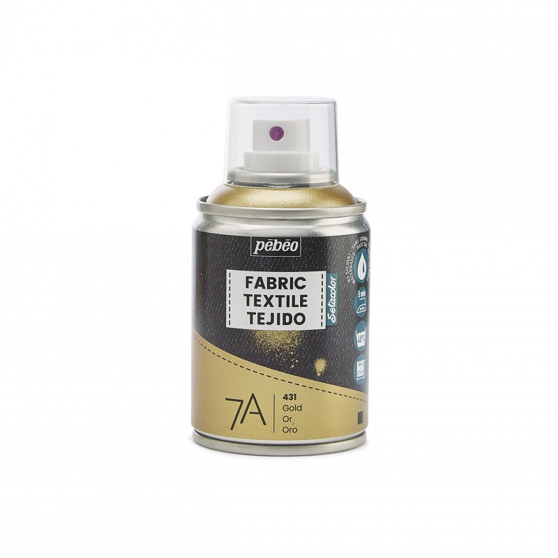 Pebeo 7A Textielspray 100 ml - Goud