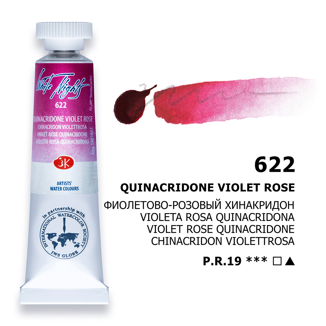 White Nights Watercolour Tube 10 ml - Quinacridone Violet Rose