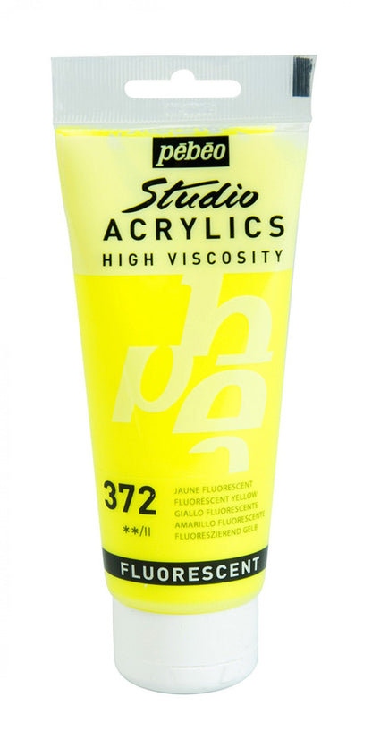 Pebeo Studio Acrylverf 100 ml - 372 - Fluo geel