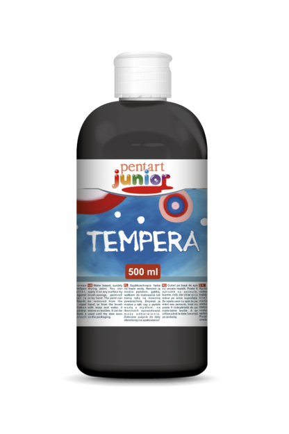 Pentart Tempera Verf 500 ml - Black