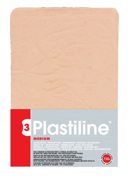 Plastiline Hardheid 55 Medium Boetseerklei 750 g - Vleeskleur