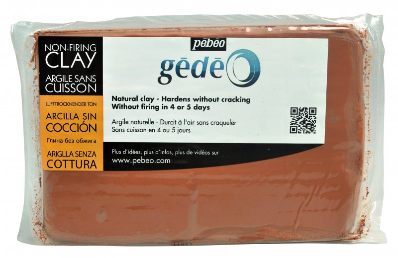 Pebeo Gédéo Luchthardende Boetseerklei 1,5 kg - Rood