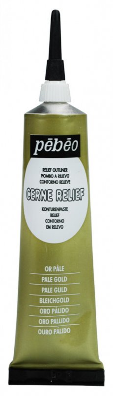 Pebeo Cerne Relief Omlijning 37 ml - Bleek Goud