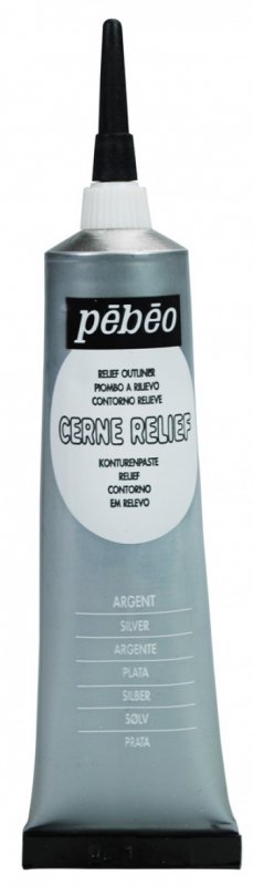Pebeo Cerne Relief Omlijning 37 ml - Zilver