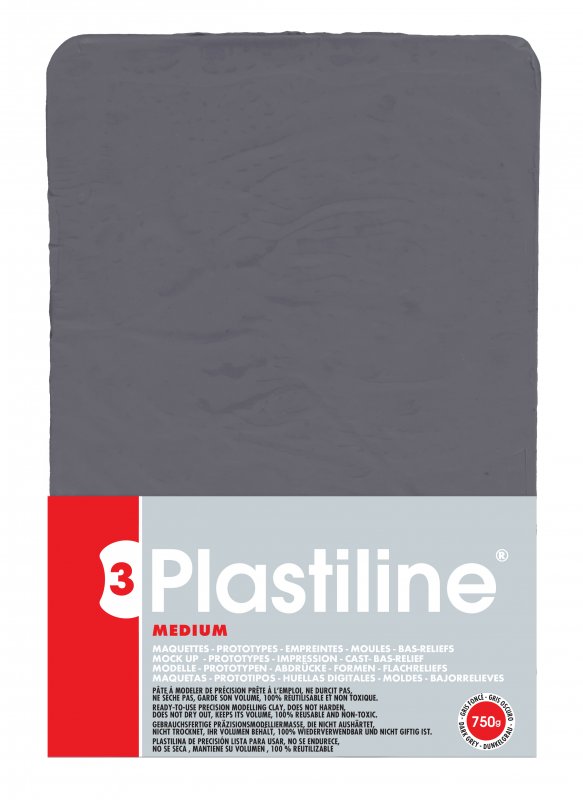 Plastiline Hardheid 55 Medium Boetseerklei 750 g