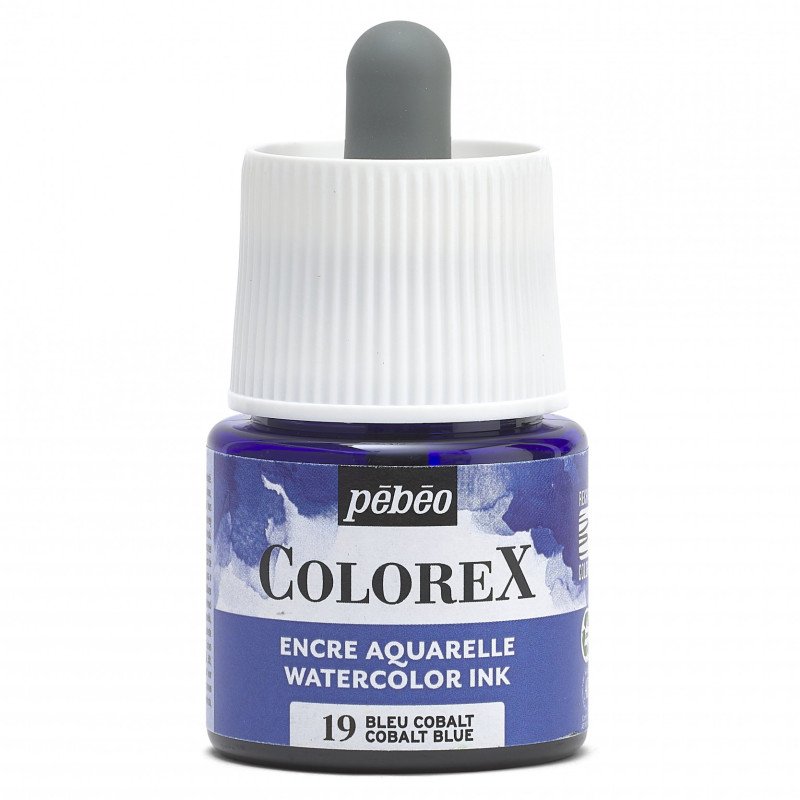 Pebeo Colorex Aquarelinkt 45 ml - 19 - Kobalt Blauw