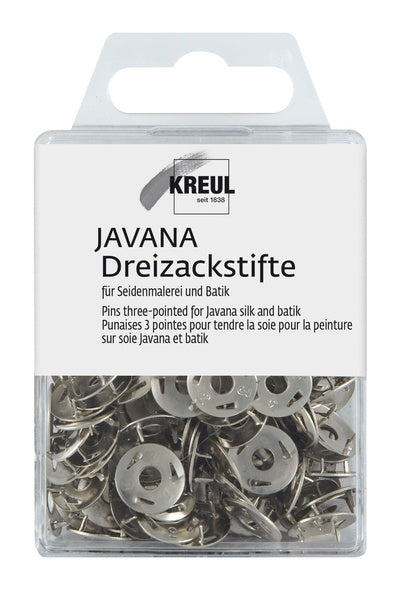 Kreul Javana Zijde Opspanaccessoires - Driepuntspunaises - 50 stuks