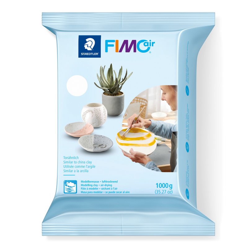 FIMO Air Basic Luchtdrogende Boetseerklei - 1 kg - Wit