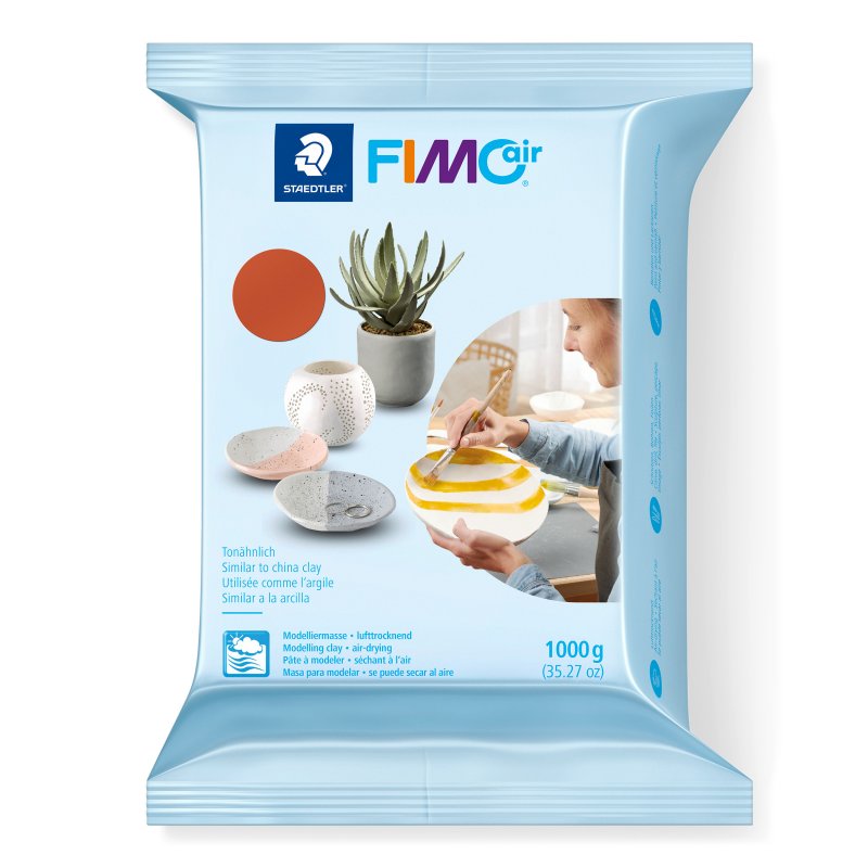FIMO Air Basic Luchtdrogende Boetseerklei - 1 kg - Terracotta