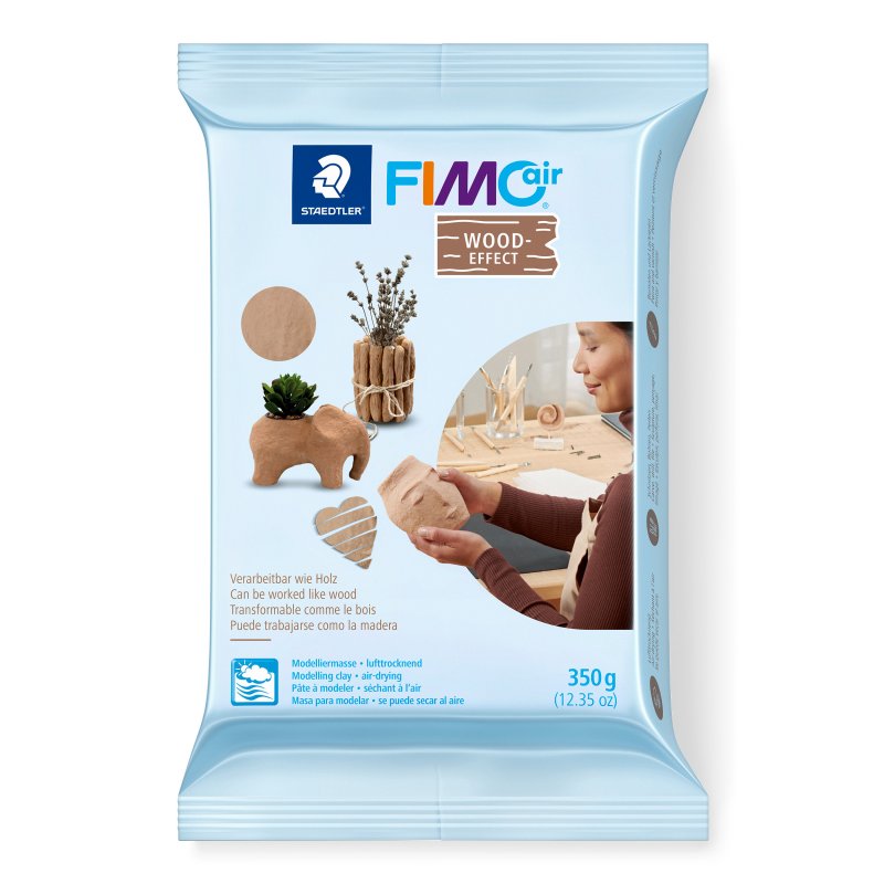 FIMO Air Effect Luchtdrogende Boetseerklei - 350 g - Houtachtig