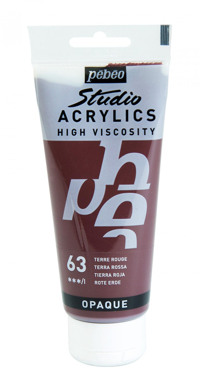 Pebeo Studio Acrylverf 100 ml - 63 - Roode Arde