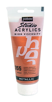 Pebeo Studio Acrylverf 100 ml - 357 - Iridescent Blue Green