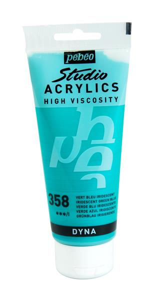 Pebeo Studio Acrylverf 100 ml - 360 - Blauw-zwart iriserend