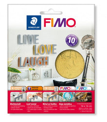 FIMO Bladmetaal 140 x 140 mm - 10 vel - Goud