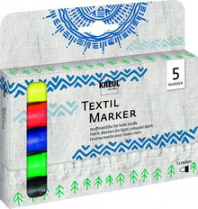 Kreul Textielstiften Sets - Medium - 5 stuks