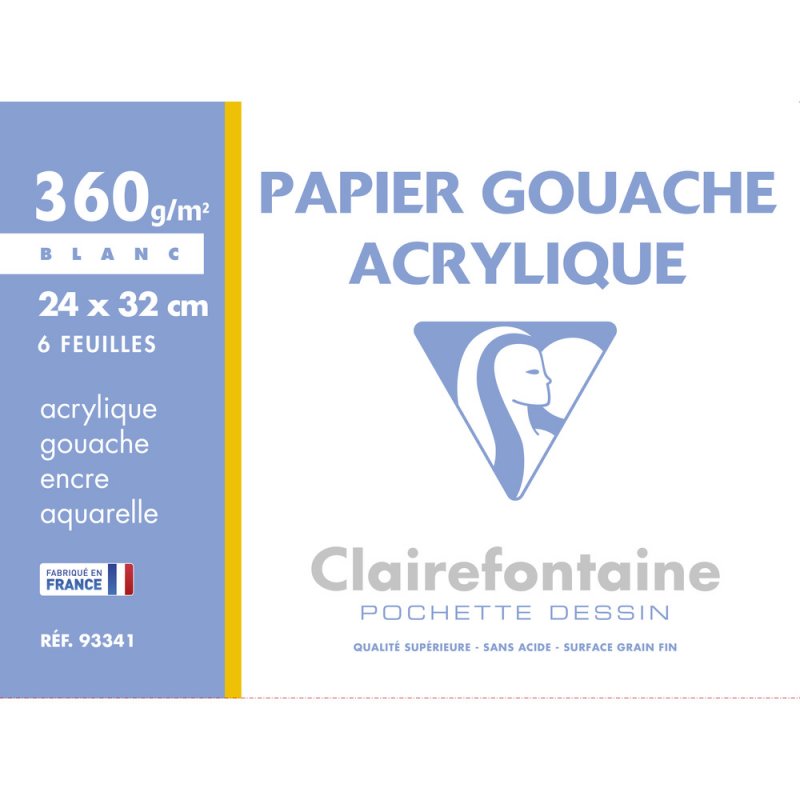 Clairefontaine Acryl- en Gouachepapier 360 g