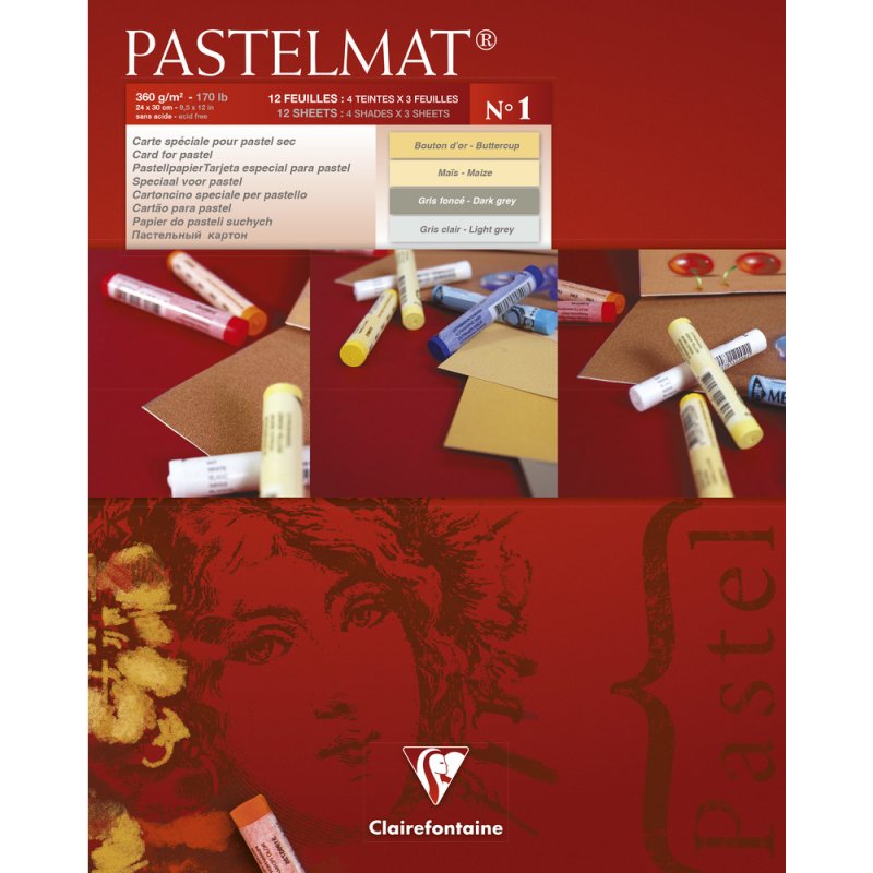 Clairefontaine Pastelmat Pastelblok 360 g