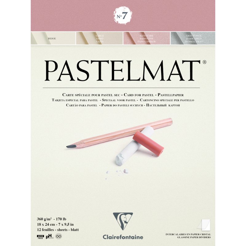 Clairefontaine Pastelmat Pastelblok 360 g - No. 7 - 18 x 24 cm