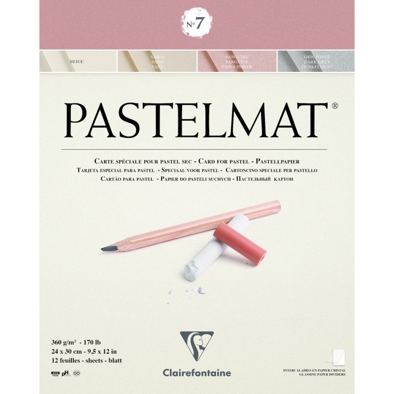 Clairefontaine Pastelmat Pastelblok 360 g - No. 7 - 24 x 30 cm