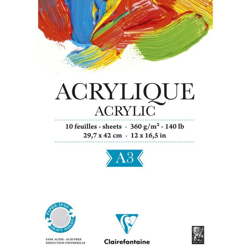 Clairefontaine Acryl- en Gouachepapier 360 g