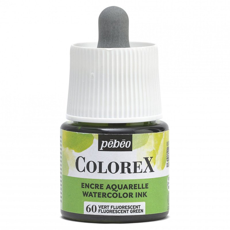 Pebeo Colorex Aquarelinkt 45 ml - 60 - Fluorescerend Groen