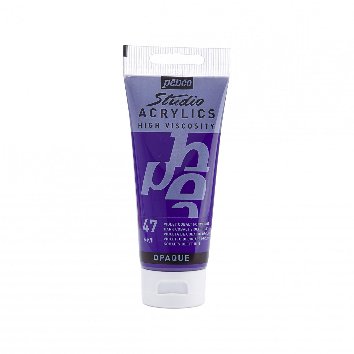 Pebeo Studio Acrylverf 100 ml - 47 - Donker kobaltviolet imitatie