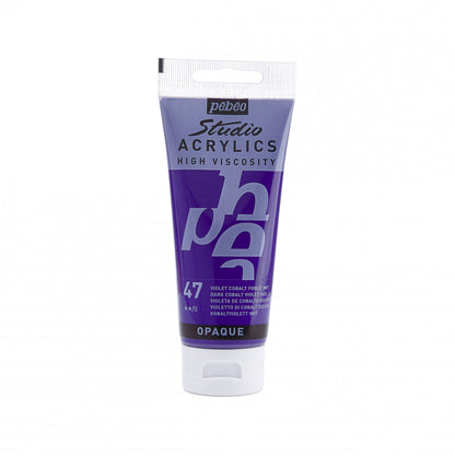 Pebeo Studio Acrylverf 100 ml - 47 - Donker kobaltviolet imitatie