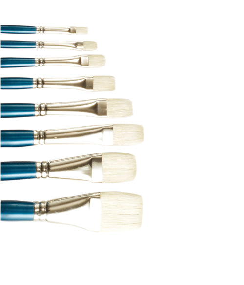 Conda Long-Handled Bleached Bristle Brush Flat - No. 5