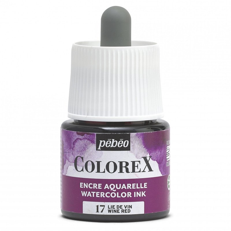 Pebeo Colorex Aquarelinkt 45 ml - 17 - Wijn Rood