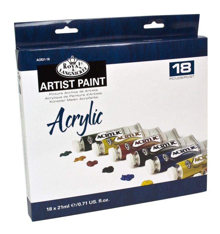 Royal & Langnickel Essentials Acrylic Sets - 18 x 21 ml