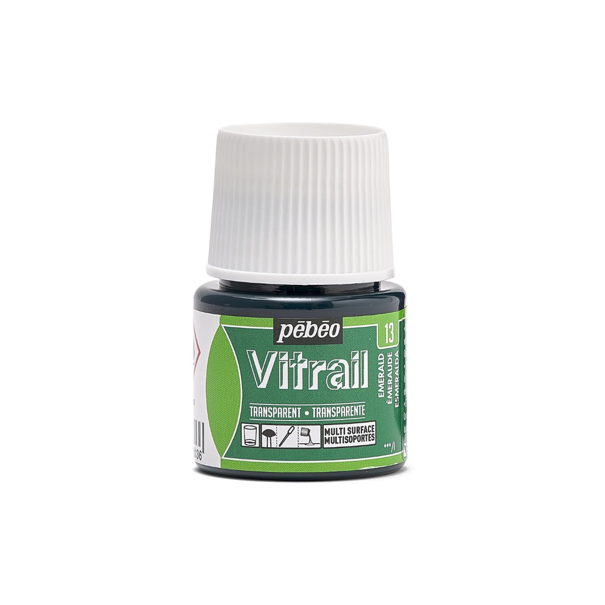 Pebeo Vitrail Transparante Glasverf 45 ml - 13 - Smaragd