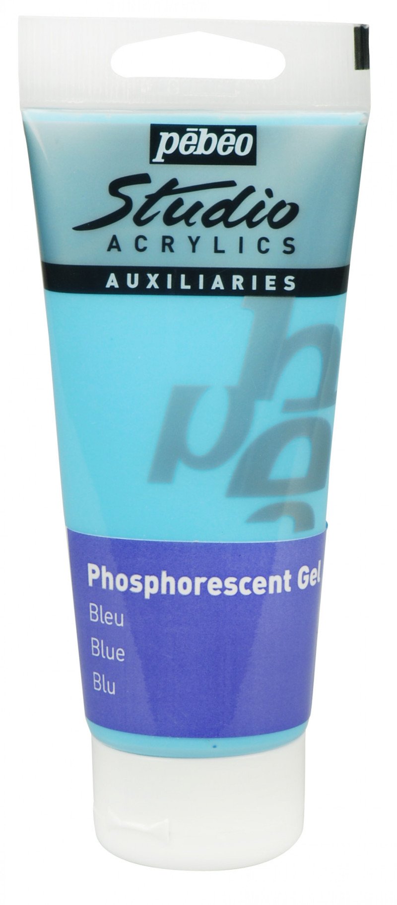 Pebeo Studio Acrylic Phosphorescent Gel 100 ml - Blue