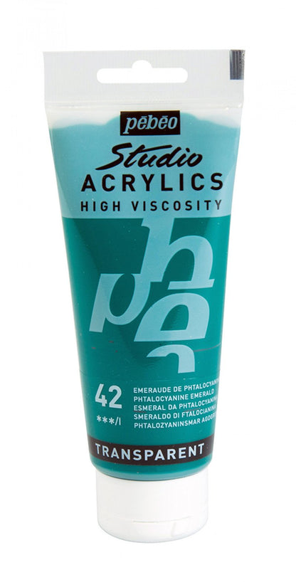 Pebeo Studio Acrylverf 100 ml - 42 - Phtalocyaansmaragdgroen