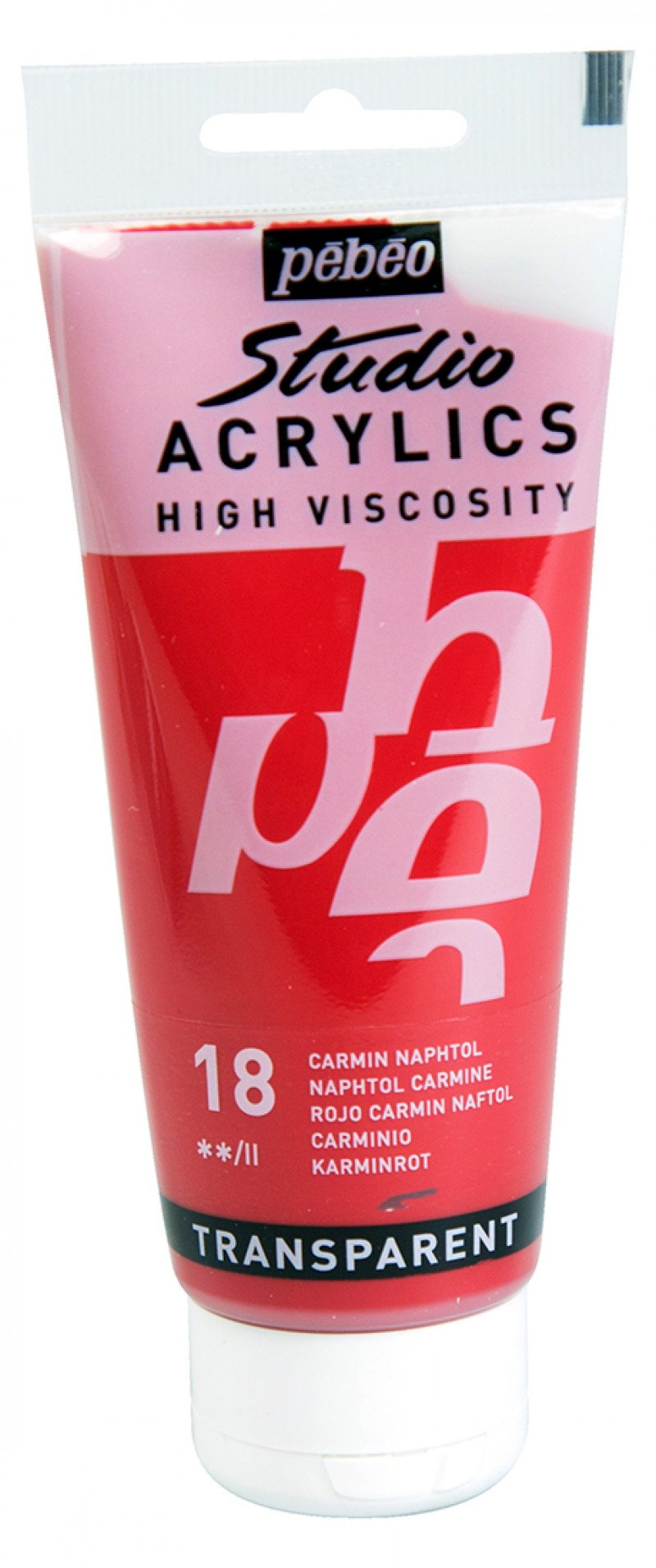 Pebeo Studio Acrylverf 100 ml - 18 - Naftolkarmijn