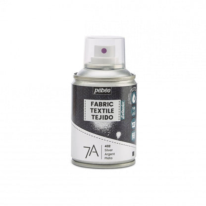 Pebeo 7A Textielspray 100 ml - Zilver