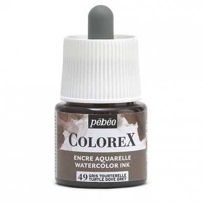 Pebeo Colorex Aquarelinkt 45 ml - 49 - Tortelduif Grijs