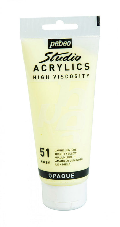 Pebeo Studio Acrylverf 100 ml - 51 - Helder geel