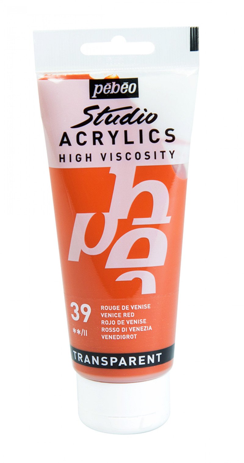 Pebeo Studio Acrylverf 100 ml - 39 - Venetiaans rood