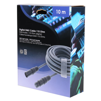 XLR Kabel 3-Pins XLR Male naar Female 10m — 4