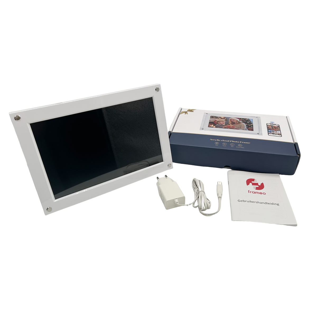 Frameo Digitale Fotolijst WT-101W Acryl Wit 10.1 Inch