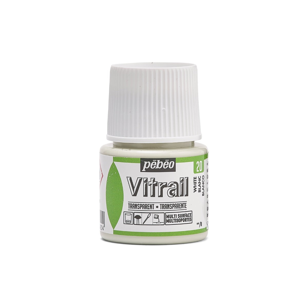 Pebeo Vitrail Transparante Glasverf 45 ml - 20 - Wit
