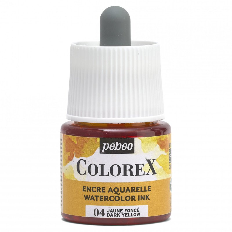 Pebeo Colorex Aquarelinkt 45 ml - 04 - Donker Geel