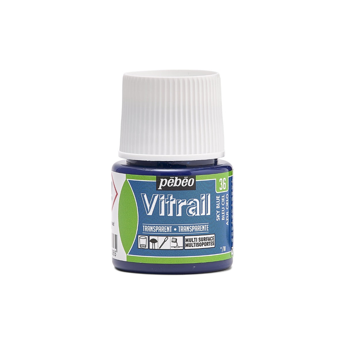Pebeo Vitrail Transparante Glasverf 45 ml - 36 - Hemelsblauw