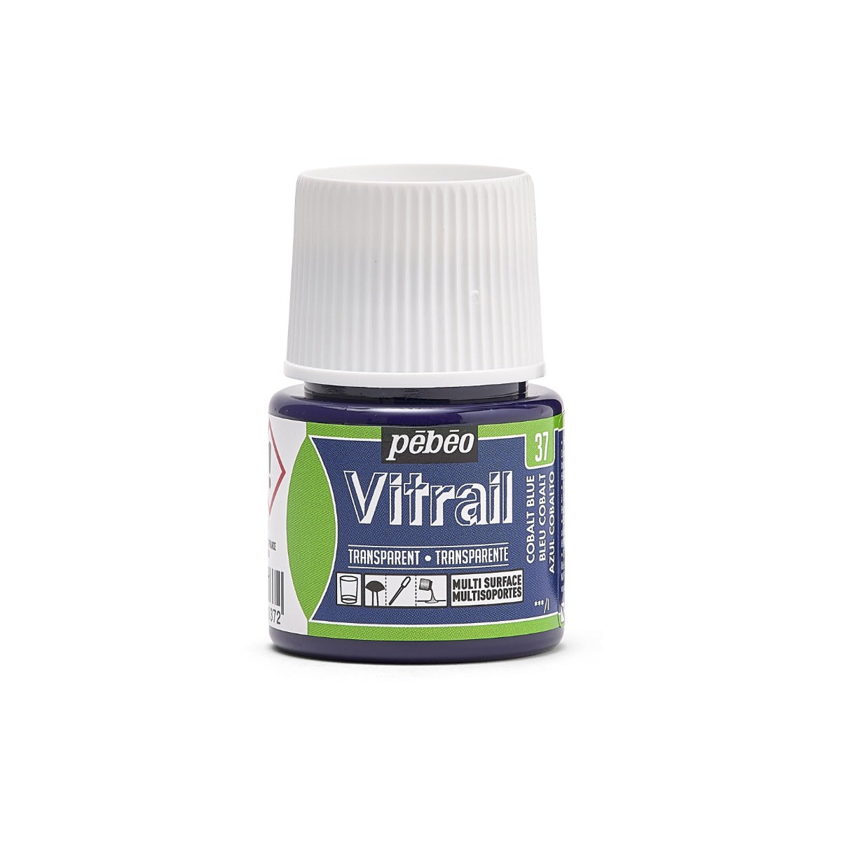 Pebeo Vitrail Transparante Glasverf 45 ml - 37 - Kobaltblauw