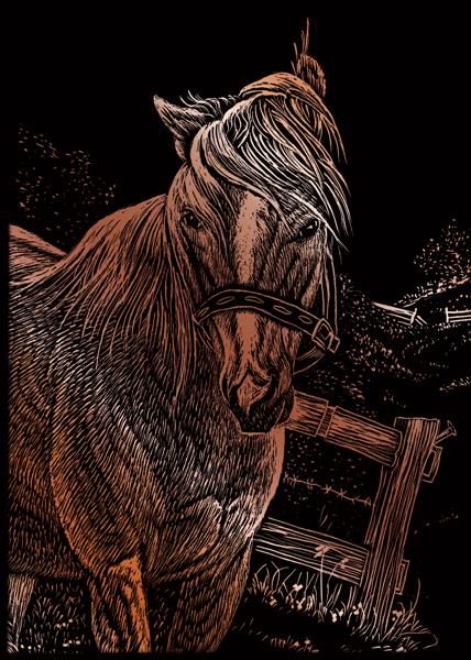 R&L Engraving Art Mini A5 - Copper Foil - Mare