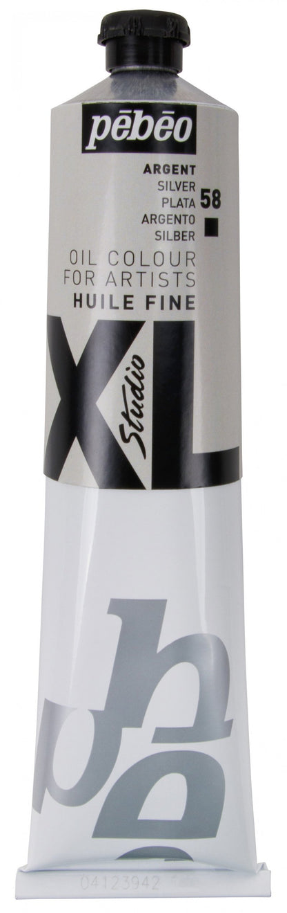 Pebeo Studio XL Olieverf 200 ml - 58 - Zilver