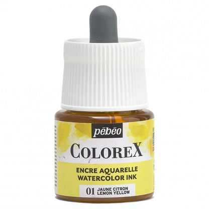 Pebeo Colorex Aquarelinkt 45 ml - 01 - Citroen Geel
