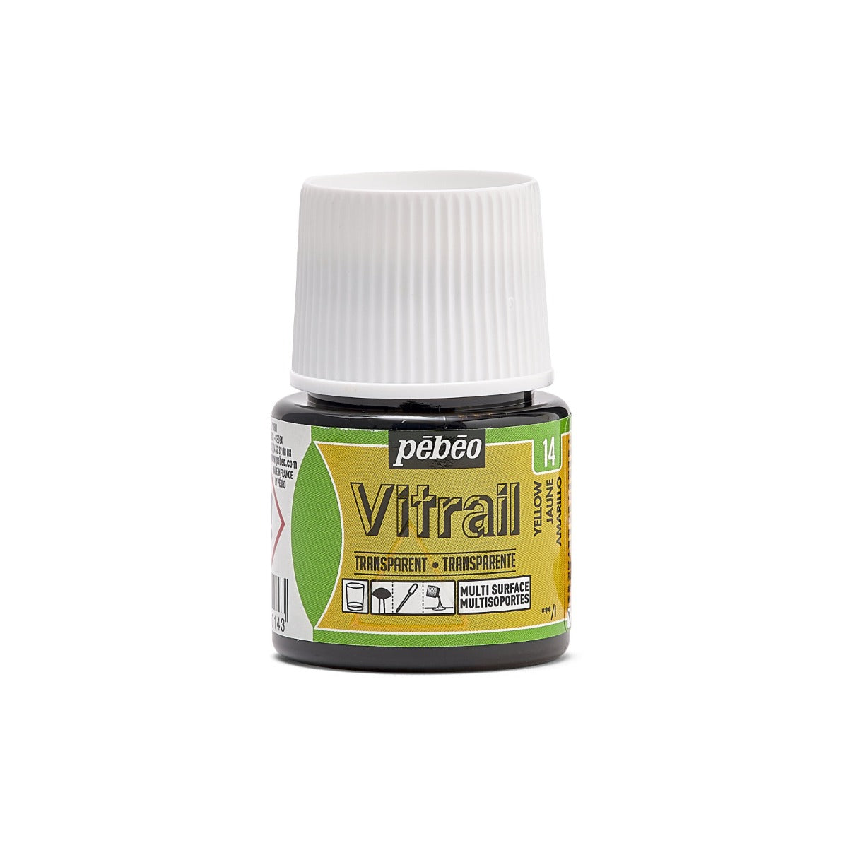 Pebeo Vitrail Transparante Glasverf 45 ml - 14 - Geel