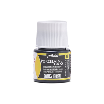 Pebeo Porcelaine 150 Porseleinverf 45 ml - 42 - Antraciet